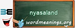 WordMeaning blackboard for nyasaland